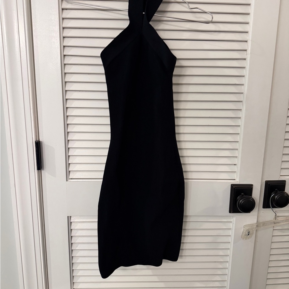 Aritzia One Shoulder Black Dress